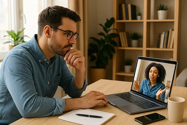 Simulación de entrevista online