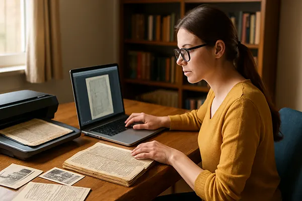 Heimarbeit mit Archiven